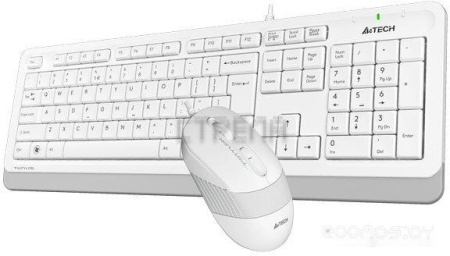 Клавиатура + мышь A4Tech Fstyler F1010 (белый/серый)
