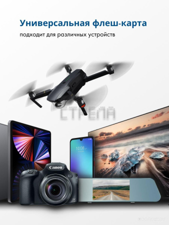 Карта памяти Samsung EVO Plus 2021 microSDXC 128GB (с адаптером)