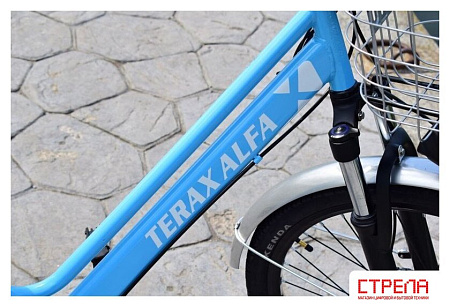Электровелосипед Terax Alfa NS008 2026 (голубой)