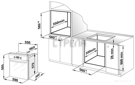 Электрический духовой шкаф Gefest 622-02 АS