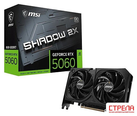 Видеокарта MSI GeForce RTX 5060 8G Shadow 2X OC Max