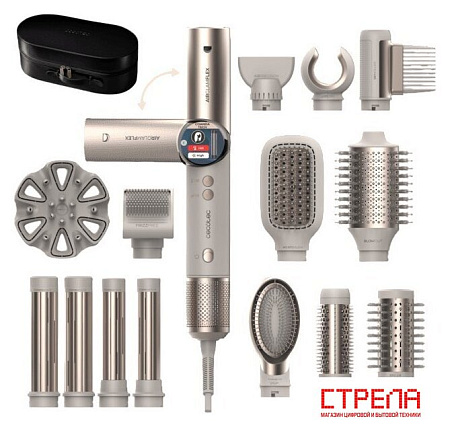Мультистайлер Cecotec AirGlam 14 в 1 Flex Champagne 114727