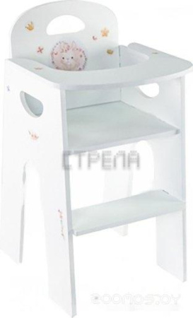 Стульчик для кукол Woody Стульчик для кормления кукол. Алиса Зайка 03977