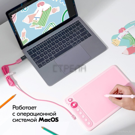 Графический планшет Parblo Intangbo X7 (черный)