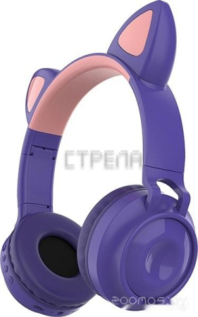 Наушники Qumo Party Cat 32304 (фиолетовый)