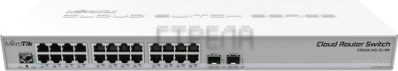 Управляемый коммутатор 3-го уровня MikroTik CRS326-24G-2S+RM