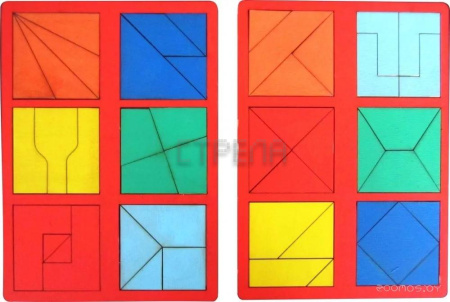 Развивающая игра Smile Decor Сложи Квадрат Н002