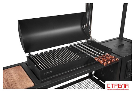 Мангал с навесом Grills Барбекю 800 и печью