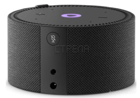 Умная колонка Яндекс Станция Мини 2 с часами (черный)