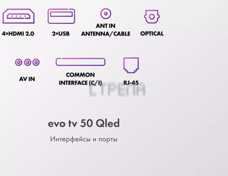 Телевизор Evo TV 50 QLED TD0051756RU