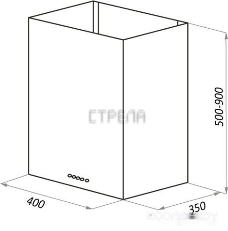 Кухонная вытяжка HOMSair Phlox Push 40 (белый)