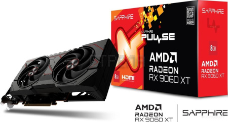 Видеокарта Sapphire Pulse Radeon RX 9060 XT 8GB 11350-04-20G
