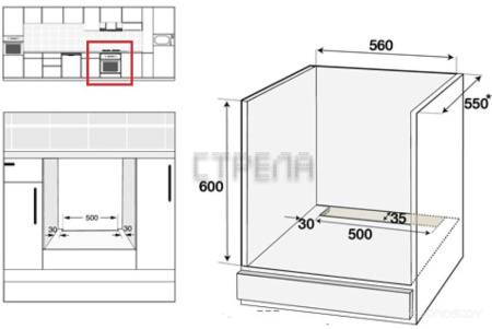 Электрический духовой шкаф Schtoff Decor 750