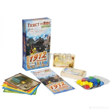 Настольная игра Hobby World Ticket to Ride. Европа: 1912 (дополнение) 1626