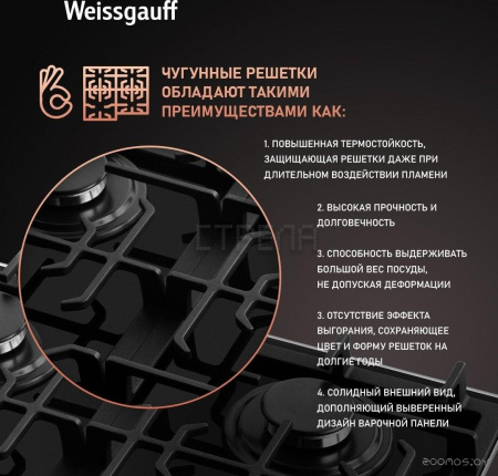 Варочная панель Weissgauff HGG 641 BGSV