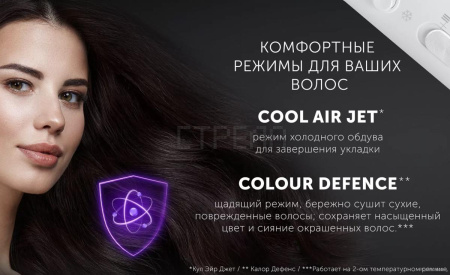 Фен Polaris PHD 2044Ti Quattro Ionic (белый/серый)