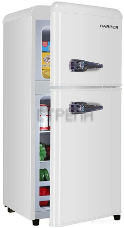 Холодильник с верхней морозильной камерой HARPER HRF-T120M (белый)