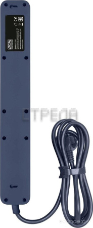 Стабилизатор Powercom SP-06W (1.8м, 6 розеток, белый/серый)