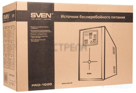 Источник бесперебойного питания Sven Pro 1000 USB