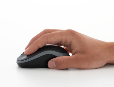 Мышь Logitech M185 (черный/синий)