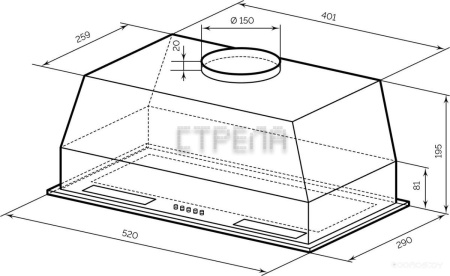 Кухонная вытяжка LEX Hyper 600 WH