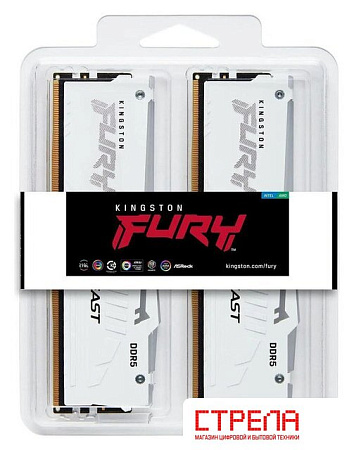 Оперативная память Kingston FURY Beast RGB 2x32ГБ DDR5 6000 МГц KF560C36BWEAK2-64