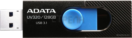 USB Flash A-Data UV320 128GB (черный/голубой)