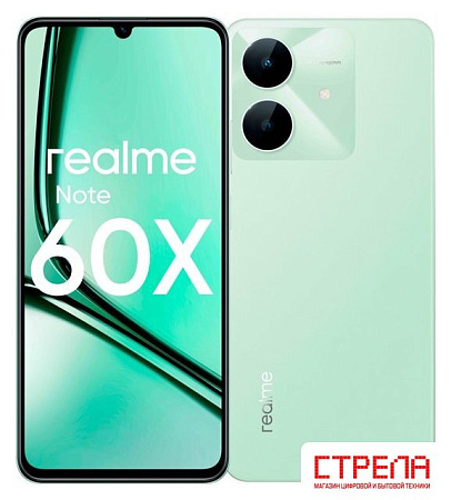 Телефон Realme Note 60x RMX3938 4GB/128GB (зеленый)