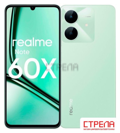Телефон Realme Note 60x RMX3938 4GB/128GB (зеленый)
