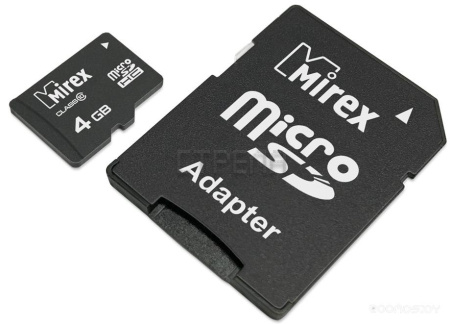 Карта памяти Mirex microSDHC Class 10 + SD adapter (13613-AD10SD32)