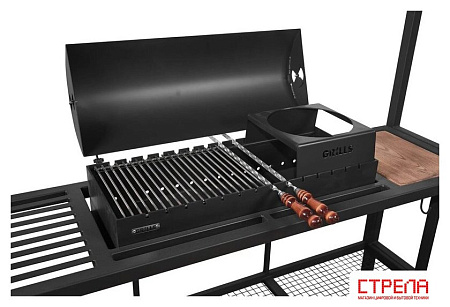 Мангал с навесом Grills Барбекю 800 с навесом