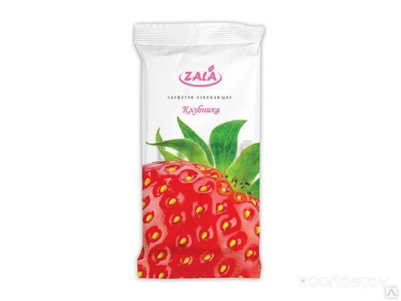 Влажные салфетки Zala FRESH Клубника, 10 шт. ZL11610