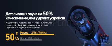 Проводной микрофон Maono PD100X (черный)