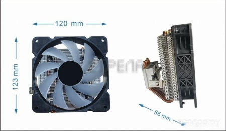 Кулер для процессора Cablexpert CPU-HURACAN-ARGB-X140