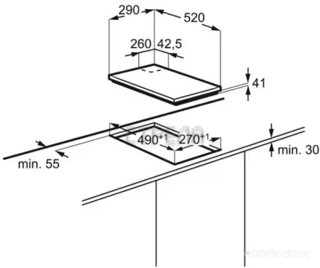 Варочная панель Electrolux EGC 3322 NVK