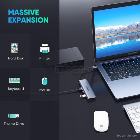 USB-хаб Ugreen CM195 70410