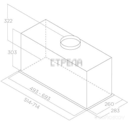 Кухонная вытяжка Elica Lane BL MAT/A/52 PRF0165830