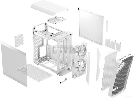 Корпус Fractal Design Torrent Compact RGB White TG Clear Tint FD-C-TOR1C-05