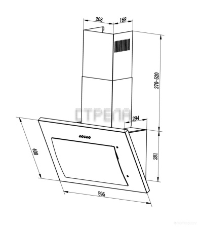 Кухонная вытяжка LEX MIKA GS 600 IVORY LIGHT