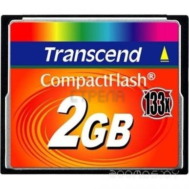 Карта памяти Transcend 133x CompactFlash 2GB (TS2GCF133)