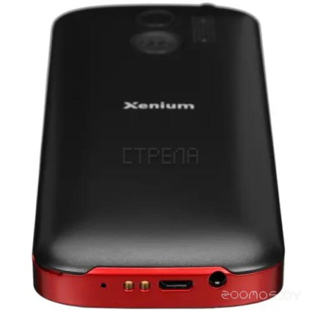 Кнопочный телефон Philips Xenium E227 (красный)