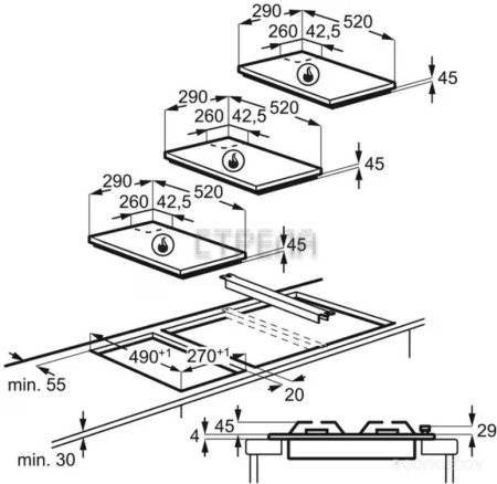 Варочная панель Electrolux EGC 3322 NVK