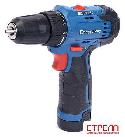 Дрель-шуруповерт DongCheng DCJZ23-10 Type EK (с 2-мя АКБ, кейс)