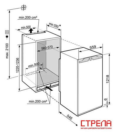 Однокамерный холодильник Liebherr IRBd 4150 Prime