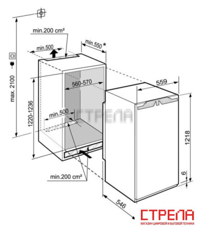 Однокамерный холодильник Liebherr IRe 4100 Pure