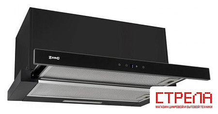 Кухонная вытяжка ZorG Turbo 1260 60 S-GC (черный)
