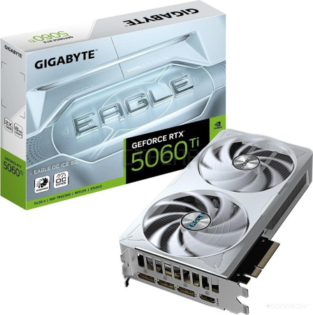 Видеокарта Gigabyte GeForce RTX 5060 Ti Eagle OC Ice 8G GV-N506TEAGLEOC ICE-8GD