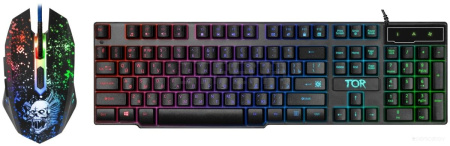 Клавиатура + мышь с ковриком + наушники + колонки Defender Tor MHP-127