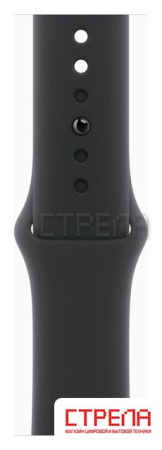 Умные часы Apple Watch Series 11 46 мм (алюминиевый корпус, черный/черный, спортивный силиконовый ремешок M/L)