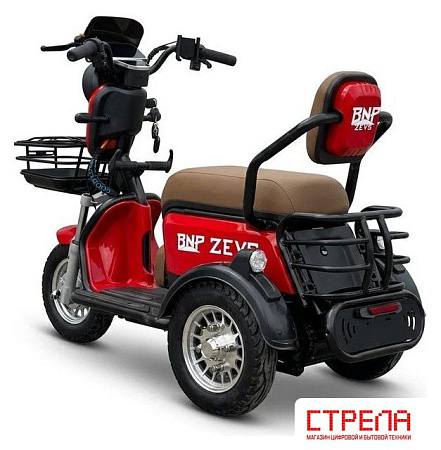 Грузовой электроскутер BNP Zevs new (красный)